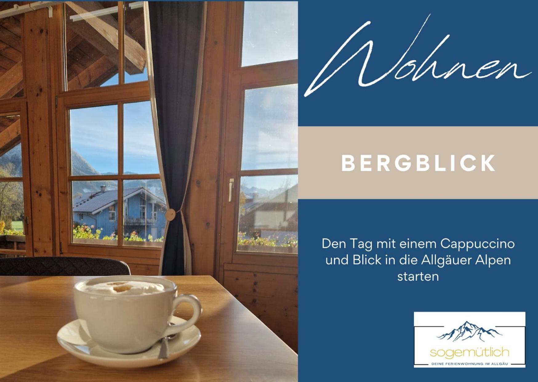 Toller Bergblick Vom Ruhigen Sonnenbalkon, Nur 50M Zum See & Oepnv Inklusive Blaichach Exteriör bild